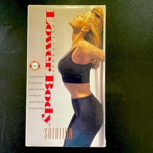 Original JANE FONDA’S Lower Body Solution. VHS. Vtg Collectible, original 1991.